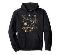 Creative Flow Cerf Mystique Artiste Peintre céleste Sweat à Capuche