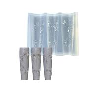 Creative Flower Designs Moule à ongles 3D en silicone gaufré pour nail art Modèle pratique sculpture autocollant pochoir outils UV résine ongles