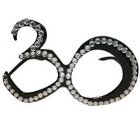 Creative- Folat Lunettes de Fête Anniversaire 30 Ans, 749, Noir, 1 pièce