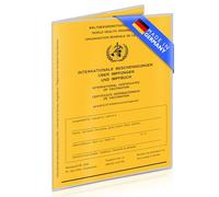 Creative Fox Étui pour carnet de vaccination, Transparent, 3er Set, Minimaliste