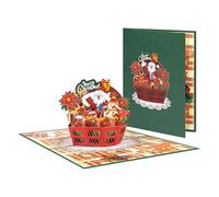 Creative Gifts Carte postale sur le thème de Noël avec enveloppe et note faite à la main pour un ami, un bureau, une fête de Noël