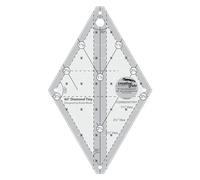 Creative Grids Minuscule règle diamant 60 degrés CGR60DIATINY, transparente