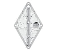 Creative Grids Minuscule règle diamant 60 degrés CGR60DIATINY, transparente