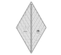 Creative Grids Règle diamant 60 degrés - CGR60DIA - Fabriquée aux États-Unis - Acrylique antidérapant - Pour matelassage, couture, artisanat, patchwork