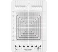 Creative Grids Stripology Quarters Mini règle à fente pour matelassage - CGRGE4 - Fabriquée aux États-Unis, 21,6 x 31,5 cm, poignée antidérapante en tissu acrylique pour découpe, couture, artisanat,