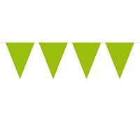 CREATIVE Guirlande de 12 Mini Drapeaux triangulaires en Plastique de 3 m, 3 m, 15 x 11 cm.