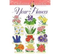 Creative Haven a Year in Flowers Coloring Book