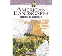 Creative Haven American Landscapes Color By Number Coloring Book
