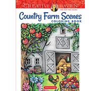 Creative Haven Country Farm Scenes Coloring Book