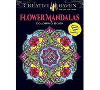 Creative Haven Flower Mandalas Coloring Book: Stunning Designs on a Dramatic Black Background (Creative Haven Coloring Books) - [Version Originale] Inconnu (Auteur)