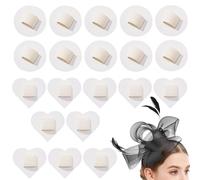 Creative Headband Decor - Felt Pad Set for Girls | Felt Material with Compact Size, 20 Piece Handmade Hair Tie Base, Elastic Band Ornaments, Vanity Bathroom, Travel Women, Styling Supplies