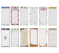 Creative Hobbies Lot de 12 blocs-notes magnétiques mensuels - Motifs saisonniers vibrants pour janvier à décembre