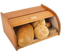 Creative Home Boîte à Pain en Bois | 40x27,5x18,5cm | Hêtre Naturel | 4 Couleurs