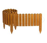 Creative Home Bordure de Pelouse Jardin en Bois 200 x 20 cm Naturel Imprégné