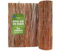 Creative Home Brise-vue en Saule pour Balcon et Terrasse 90 x 500 cm (H x L) | Clôture Naturelle | Canisse en Saule | Protection Solaire Balcon | Protection contre le Vent | Coupe-Vent Patio