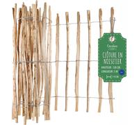 Creative Home Clôture en Bois de Noisetier - 120 cm x 5 m Espacement de 7-9 cm