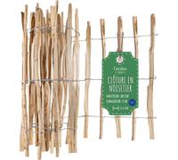 Creative Home Clôture en Bois de Noisetier - 80 cm x 5 m Espacement de 3-5 cm