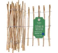 Creative Home Clôture en Bois de Noisetier - 80 cm x 5 m Espacement de 7-9 cm