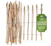 Creative Home Clôture en Bois de Noisetier de 100 cm de haut et 5 m de long
