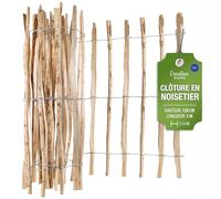 Creative Home Clôture en Bois de Noisetier de 120 cm de haut et 5 m de long