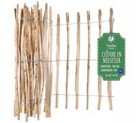 Creative Home Clôture en Bois de Noisetier de 120 cm de haut et 5 m de long | Cloture en Rouleau | Espacement des Lattes 3-5 cm | Clôture de Jardin | Bordure de Pelouse, Bordure de Parterre de Fleurs