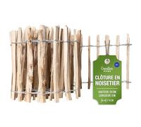Creative Home Clôture en Bois de Noisetier de 35 cm de haut et 5 m de long