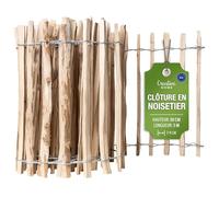 Creative Home Clôture en Bois de Noisetier de 50 cm de haut et 5 m de long