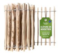 Creative Home Clôture en Bois de Noisetier de 60 cm de haut et 5 m de long