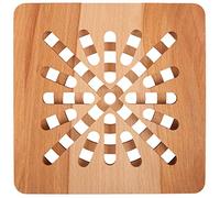 Creative Home Dessous de Plat Bois Carré | 19,5 x 19,5 x 1,5 cm