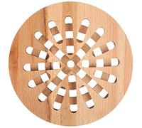 Creative Home Dessous de Plat Bois Rond | 19,5 x 19,5 x 1,5 cm