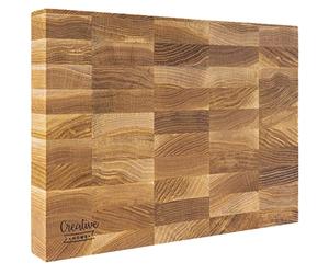 Creative Home Grande Planche a Decouper Bois | 32 x 24 x 4 cm