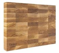 Creative Home Planche à découper en bois CREHOM Professionnelle Hêtre 32 x 24 x 4 cm Durable