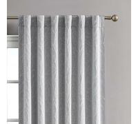 Creative Home Ideas Collins Lot de 2 Rideaux de fenêtre occultants à Isolation Thermique pour obscurcissement de pièce, 127 cm x 274,3 cm, Gris Froid