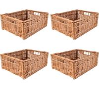 Creative Home Lot de 3 Panier De Rangement En Osier 40 x 30 x 16 cm - Petit