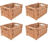 Creative Home Lot de 4 Panier De Rangement En Osier 30 x 20 x 16cm Petit Panier