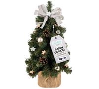 Creative Home Mini Sapin de Noel Artificiel Champagne 40 cm | Petit Sapin de Noel Artificiel | Décoration Noel Petit Bureau | Sapin Artificiel | Decoration Noel | Sapin de Noël Artificiel