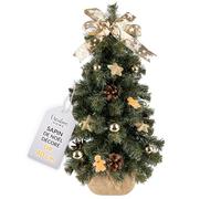 Creative Home Mini Sapin de Noel Artificiel Doré 40 cm