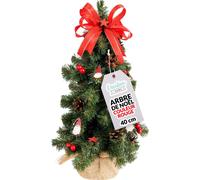 Creative Home Mini Sapin de Noel Artificiel Rouge 40cm Sapin Noël Sapin Artificiel Vert / Rouge