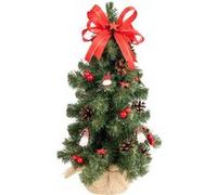 Creative Home Mini Sapin de Noel Artificiel Rouge 40cm Sapin Noël Sapin Artificiel Vert / Rouge
