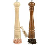 Creative Home Moulin à Sel et à Poivre en Bois | 2 Broyeurs | 31,5 cm Hauteur