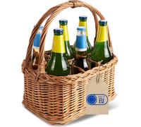 Creative Home Panier à Bouteilles en Osier 6 Compartiments - 33x23x36cm