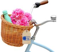 Creative Home Panier à Vélo en Osier 36 x 29 x 23 cm - Tressé à la Main