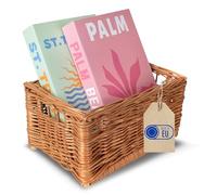 Creative Home Panier de Rangement en Osier | 30 x 20 x 14 cm (+/- 1cm)
