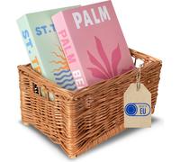 Creative Home Panier de Rangement en Osier 30x20x16cm (+/- 1cm) Boite Rangement Osier Naturel G
