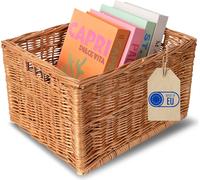 Creative Home Panier De Rangement En Osier 40 x 30 x 24 cm - Petit Panier Tressé