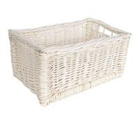 Creative Home Panier de Rangement en Osier Tressé Blanc 30 x 20 x 16 cm (+/- 1cm) Blanc