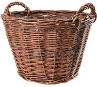 Creative Home Panier en Osier avec Poignées - 45 x 30 x 37 cm - Tissé à la Main