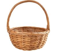 Creative Home Petit Panier de Pâques en Osier | 22 x 22 x 26 cm (+-- 2 cm) | Panier avec anse | Tissé à la main | Panier fruits