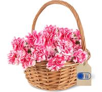 Creative Home Petit Panier de Pâques en Osier 22 x 22 x 26 cm - Tissé à la Main