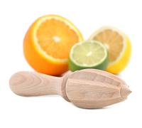 Creative Home Presse Agrumes en Bois | 16 x 3,5 cm (+/- 0,5 cm) | Extracteur de Jus Manuel | Outil de Cuisine Pratique et Durable | Presse Citron et Orange de Hêtre Naturel, Écologique